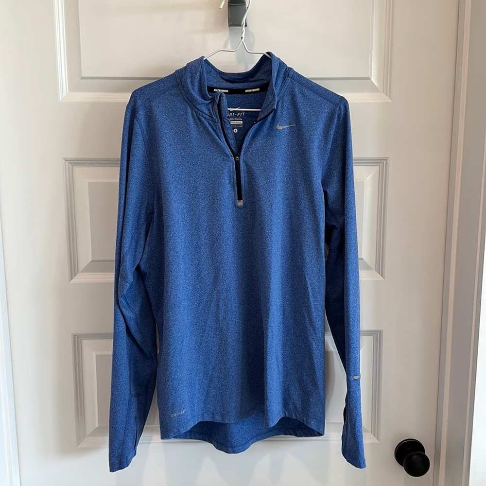 Men’s Nike Dri-Fit Quarter Zip - Small (Blue)